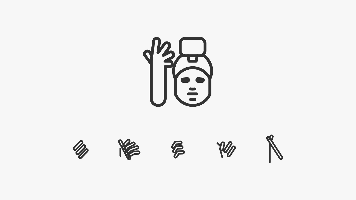 Image showing the process of creating the King Kamehameha icon.