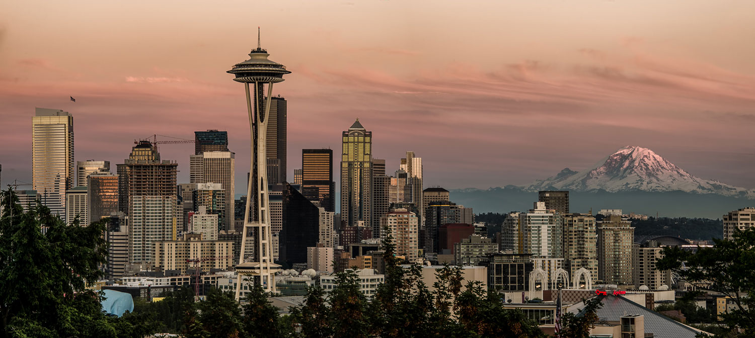 The Many Faces Of A Seattle Sunset by Howard Ignatius.